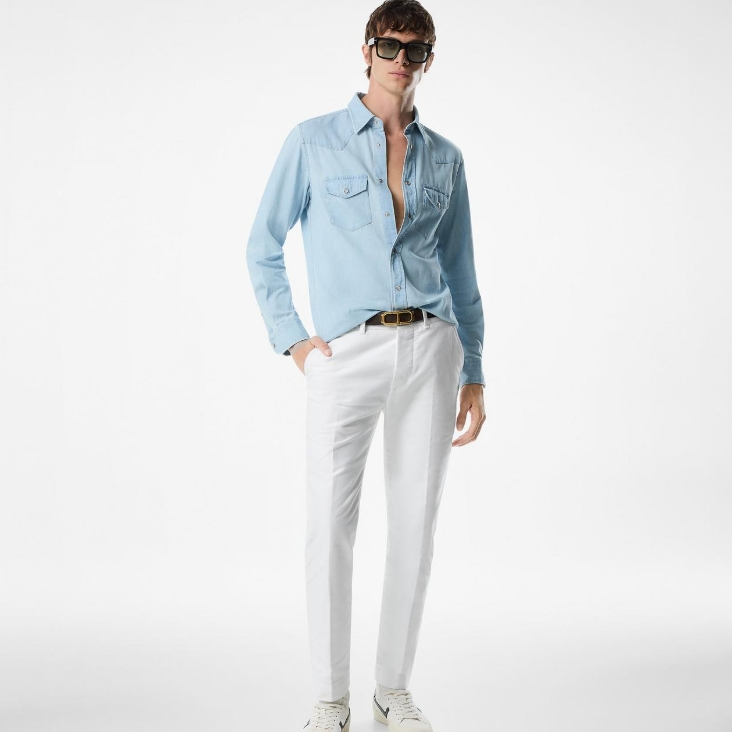 THE OUTNET 美站：Tom Ford 男士潮品热卖 牛仔衬衫$732 Polo 衫$356