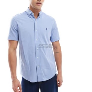 POLO RALPH LAUREN 拉夫劳伦天蓝色小马徽标衬衫