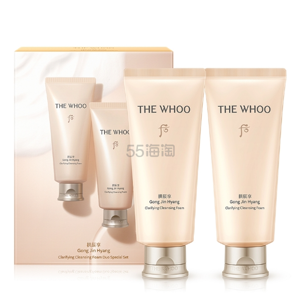 WHOO 拱辰享净澈洁面膏2支装 180ml*2