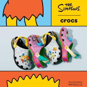 Crocs：最新联名上线！Simpsons 辛普森联名洞洞鞋来了
