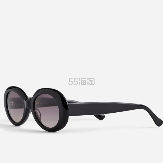Madewell Valoma 粗框椭圆形墨镜