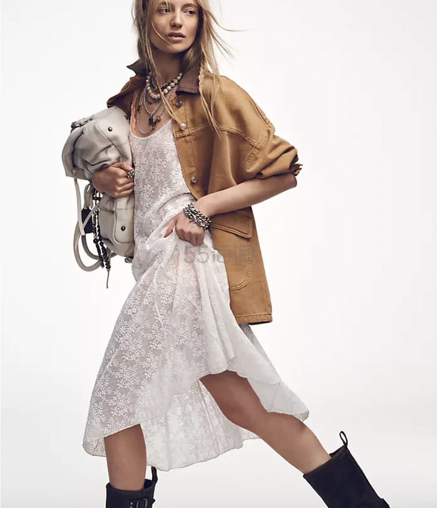 Free People 蕾丝吊带裙