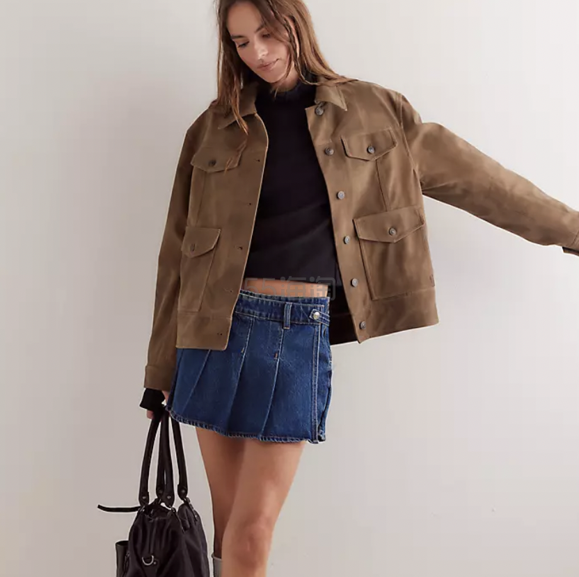 Free People We The Free 牛仔百褶裙