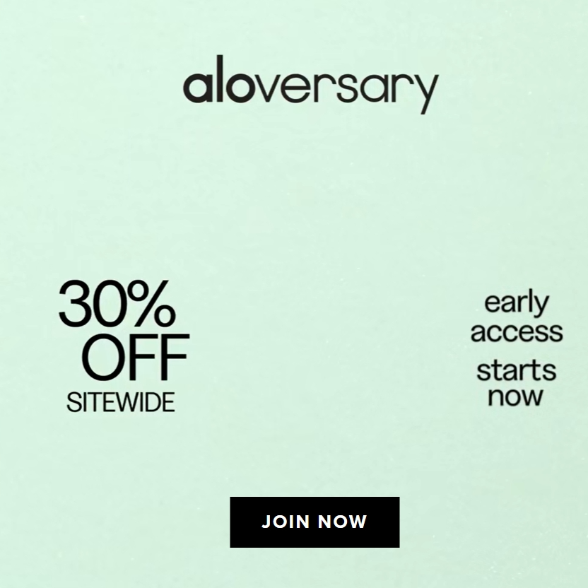 Alo Yoga：周年庆全场7折 入明星博主同款