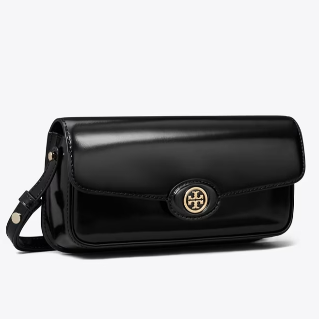 Tory Burch ROBINSON 豆腐包法棍包 黑色