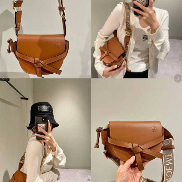 Loewe 小牛皮 Gate Dual 迷你包