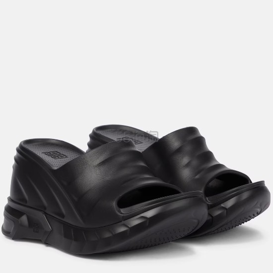 欧阳娜娜同款 GIVENCHY 纪梵希 Marshmallow 黑色坡跟拖鞋