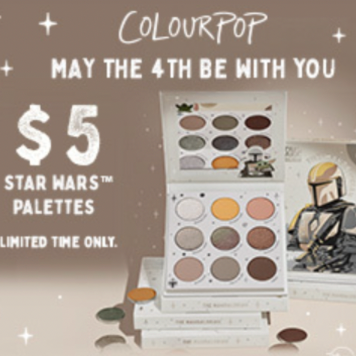 ColourPop：星战9色眼影盘只要$5