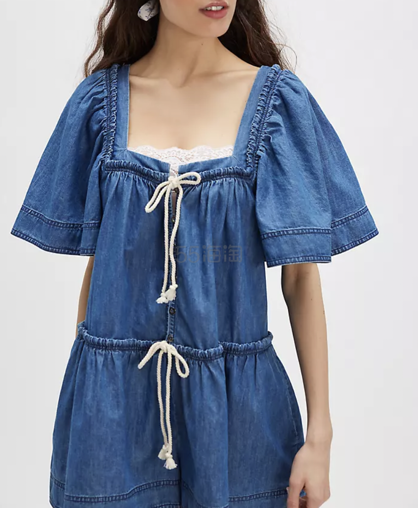 Free People County Line 牛仔连体工装裤