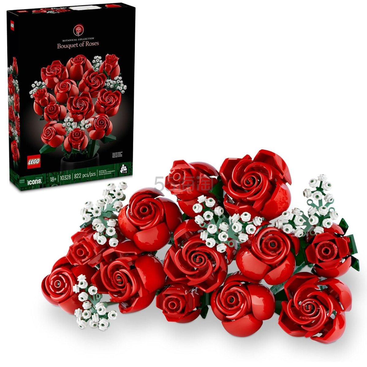史低！Lego 玫瑰花束 10328