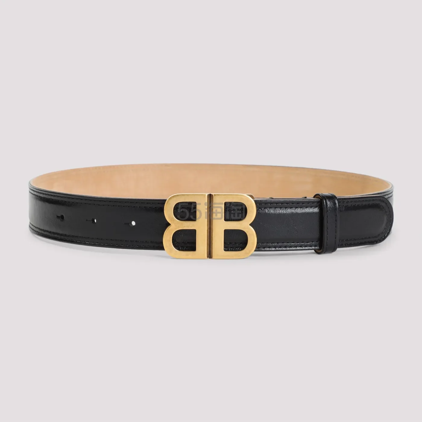 Balenciaga 巴黎世家 BB Soft 30 黑金皮带