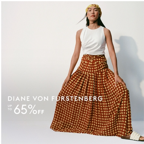 THE OUTNET 美站：DVF 法式美裙上新 斑马纹真丝裹身连衣裙$328
