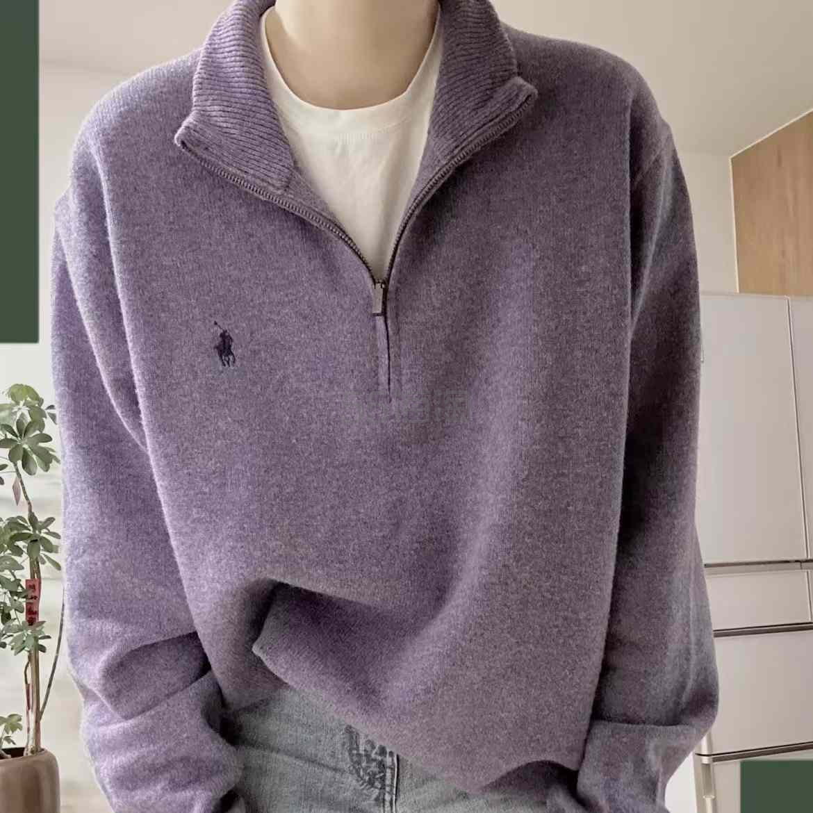Polo Ralph Lauren 拉夫劳伦多色半拉链套头衫