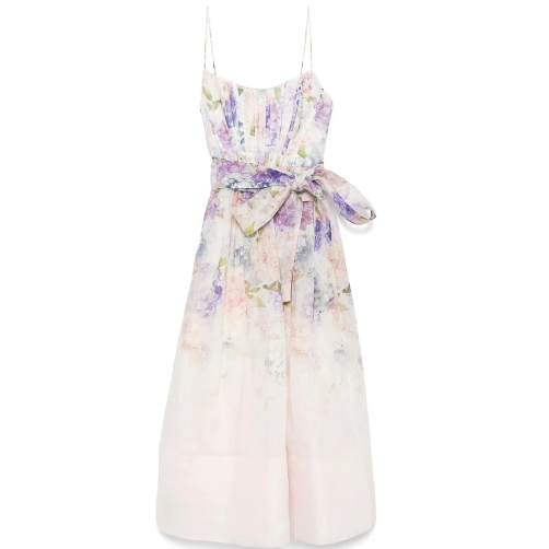 杨紫同款！Zimmermann 印花吊带连衣裙