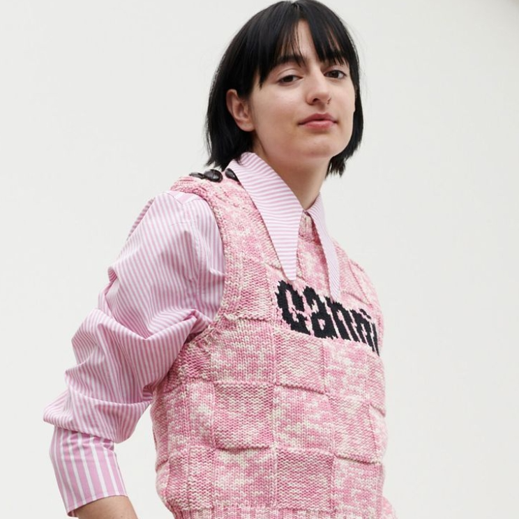 THE OUTNET 美站：GANNI 法式美衣  鞠婧祎同款泡泡袖白衬衫$62