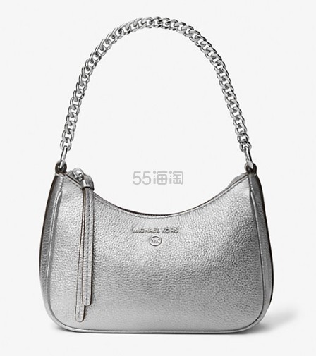Michael Kors Jet Set Charm 小号金属皮革手拿包