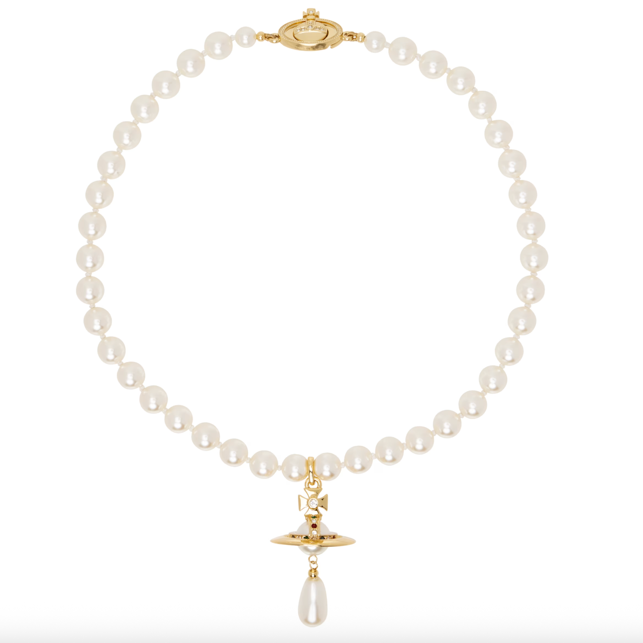 Sana同款！Vivienne Westwood 西太后水滴珍珠项链