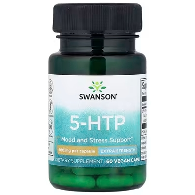 Swanson, 5-HTP 全素胶囊，特强型，100 毫克，60 粒