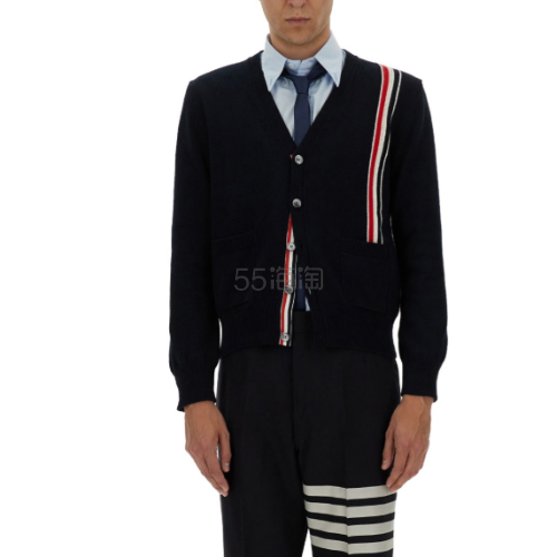 THOM BROWNE V领棉质开衫