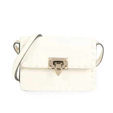 何超莲同款！Valentino 华伦天奴 小号 Rockstud 皮革单肩包