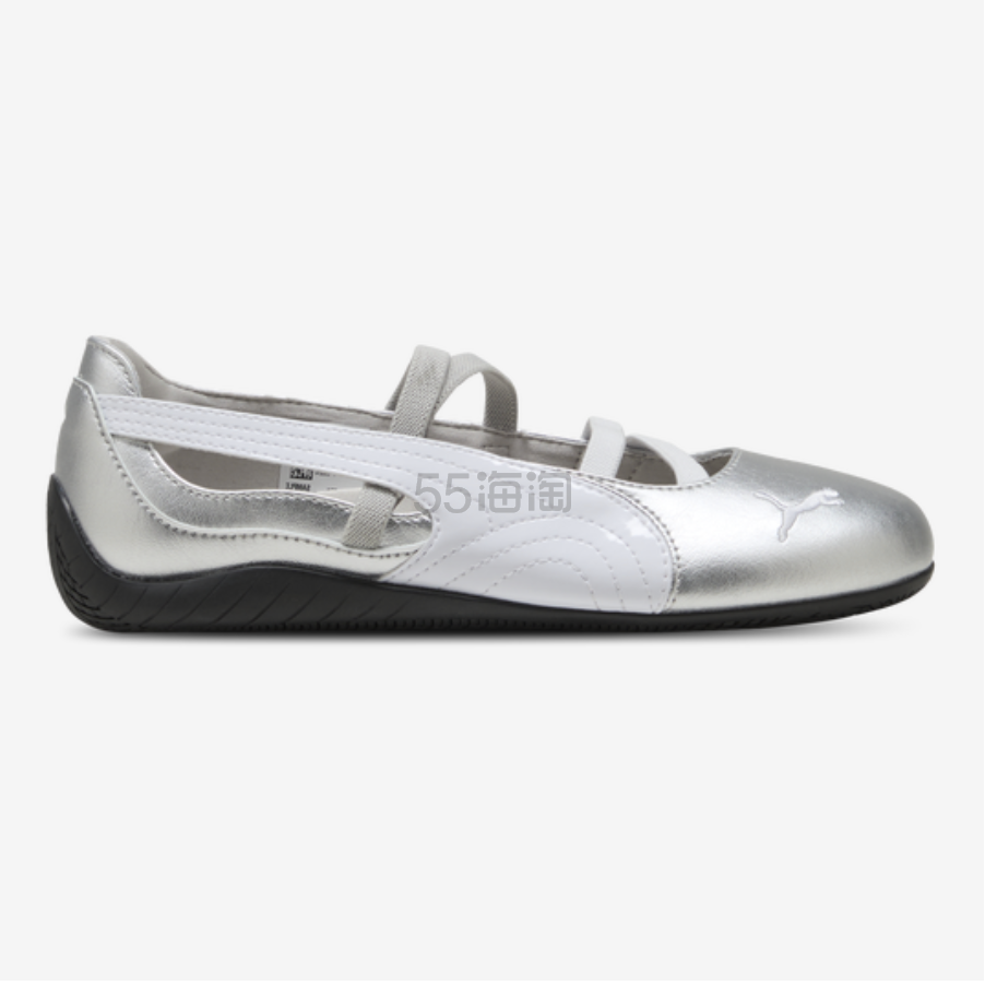 Puma Speedcat 芭蕾风薄底鞋最火银色