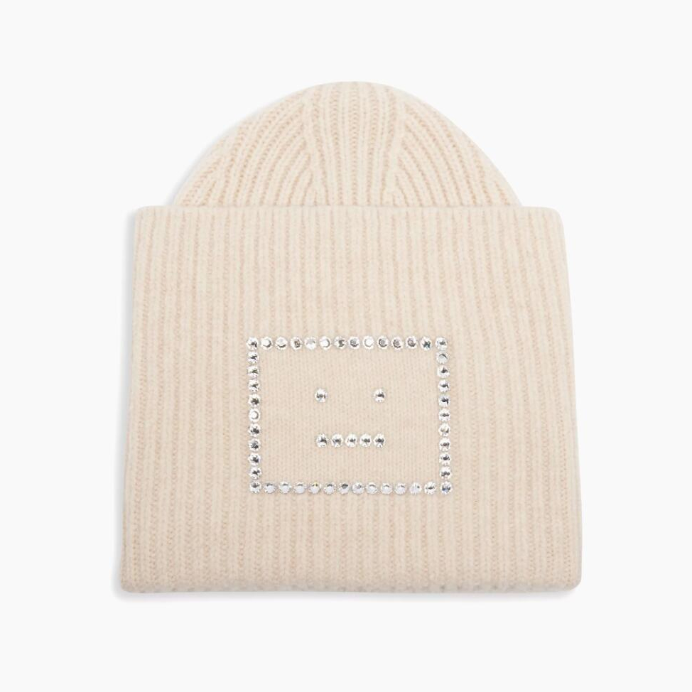 Acne Studios 带钻款笑脸冷帽