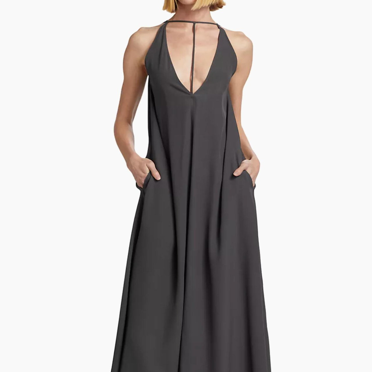 Toteme 绉纱T型带长裙