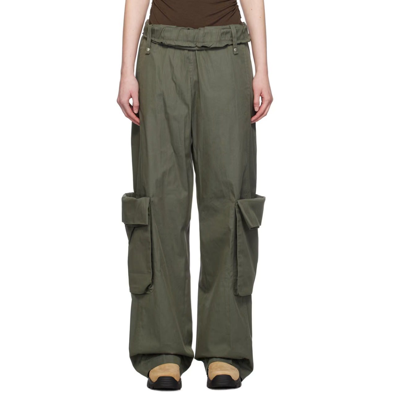 OPEN YY 卡其绿工装裤