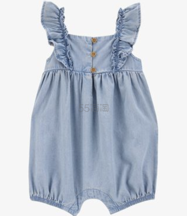 Carter's 牛仔荷叶边连体裤