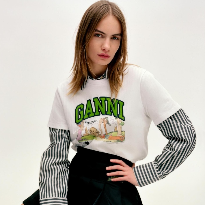 SSENSE：北欧风 Ganni 潮服热卖 随性优雅 入T恤、衬衫