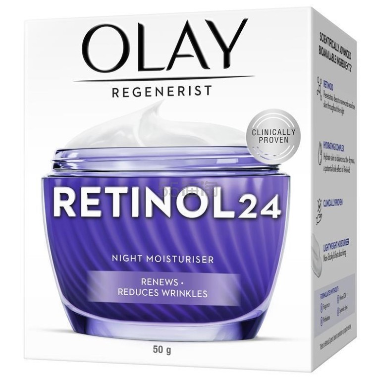 Olay 玉兰油新生视黄醇 24 晚霜保湿霜(无香型)50 克