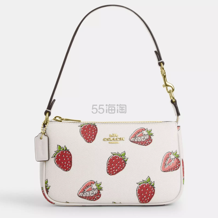 Coach 蔻驰 Nolita 19 草莓印花麻将包