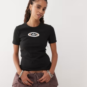 Adidas Originals 阿迪达斯 Campus 2000 黑色T恤