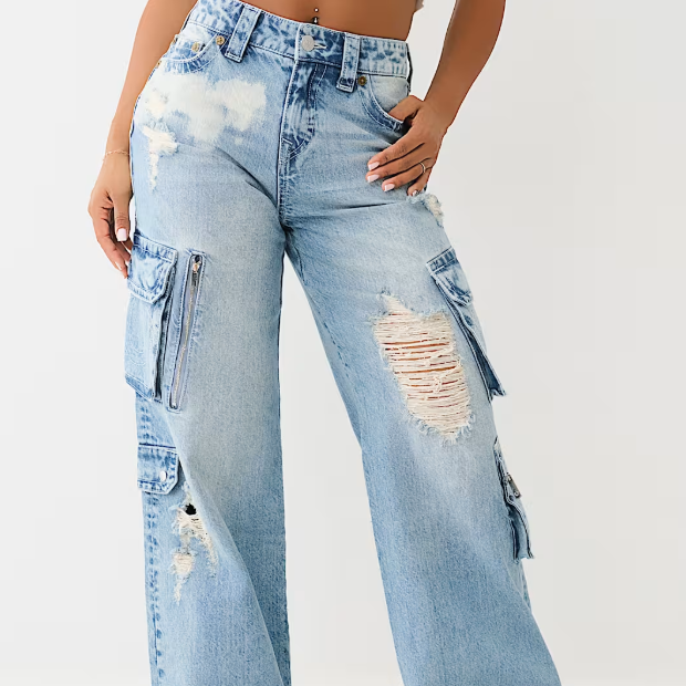 True Religion 破洞牛仔裤