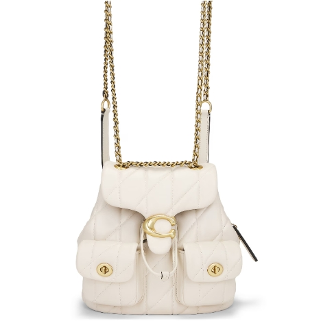 COACH 蔻驰 QUILTED LEATHER TABBY 双肩包