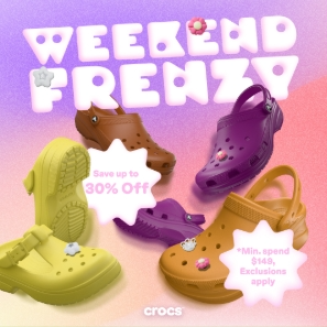 Crocs AU：周末闪促！全场洞洞鞋热卖