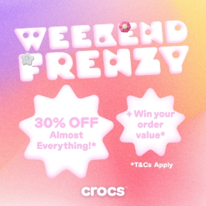 Crocs SG：周末闪促！全场洞洞鞋热卖