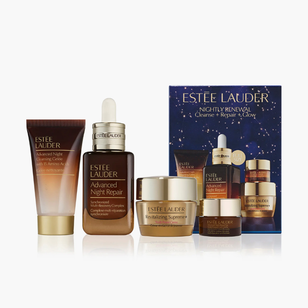 Estee Lauder Nightly Renewal 小棕瓶+智妍护肤4件套
