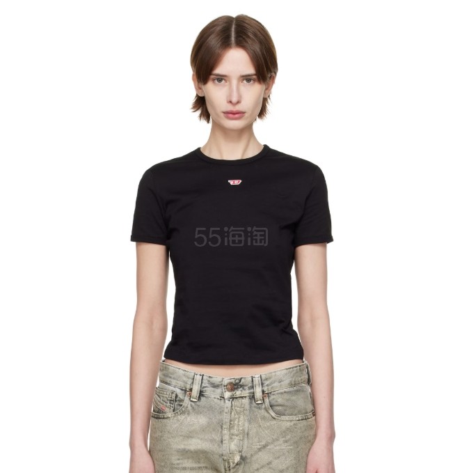Diesel  Black T-Uncutie-Long-D T恤