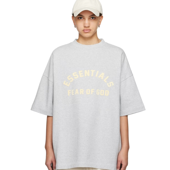 Fear of God ESSENTIALS 灰色圆领 T 恤