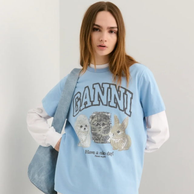 Ganni 美网：新季上新热卖 新款小狗T恤$145