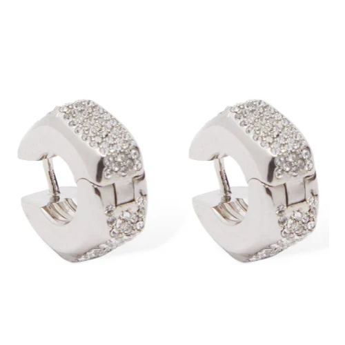 Versace Bulk 水晶圆环耳环