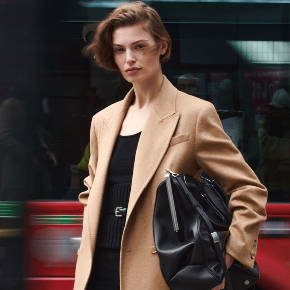 SSENSE：Max Mara 反季超好价！侯佩岑同款奶白大衣$1276