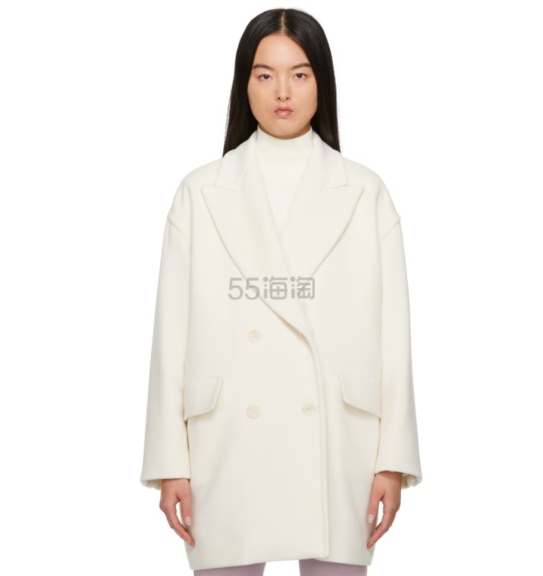 侯佩岑同款！Max Mara  White Meana 奶白大衣