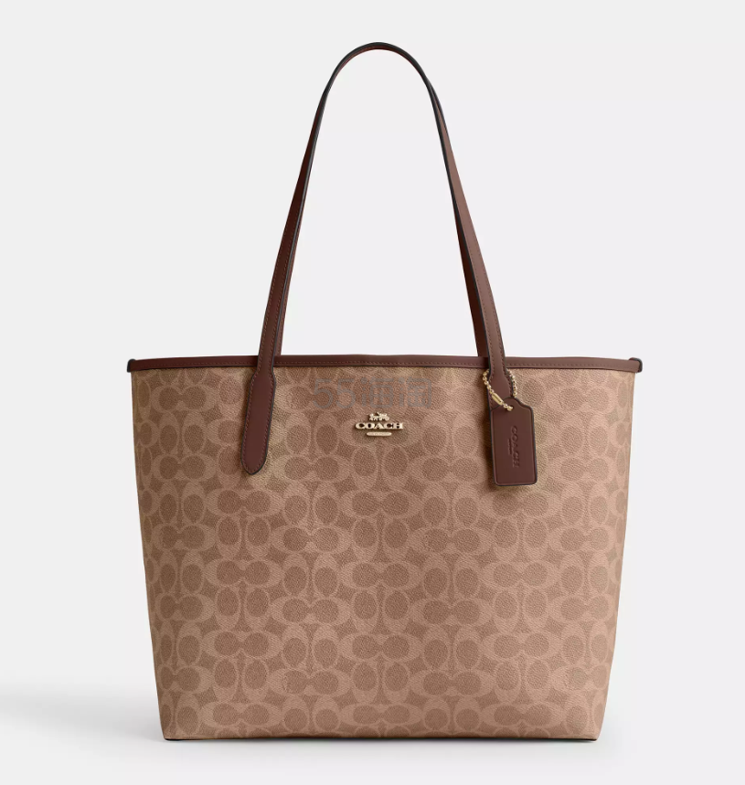 Coach 蔻驰 City 老花托特包