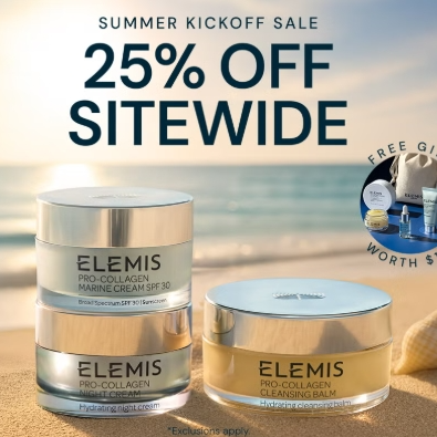 Elemis US：纪念日大促！全场护肤热卖