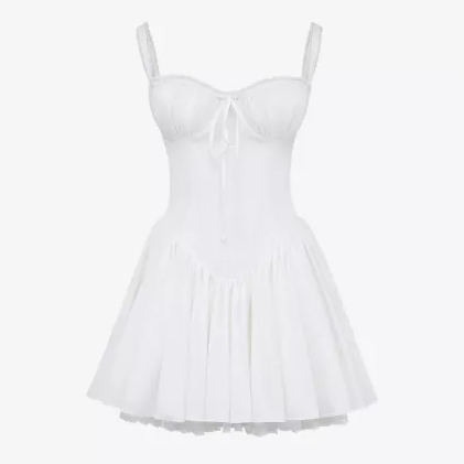 HOUSE OF CB 纯欲小白裙