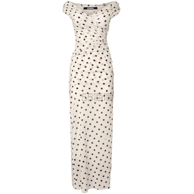 Jacquemus La Robe Rita Longue 波点连衣裙9