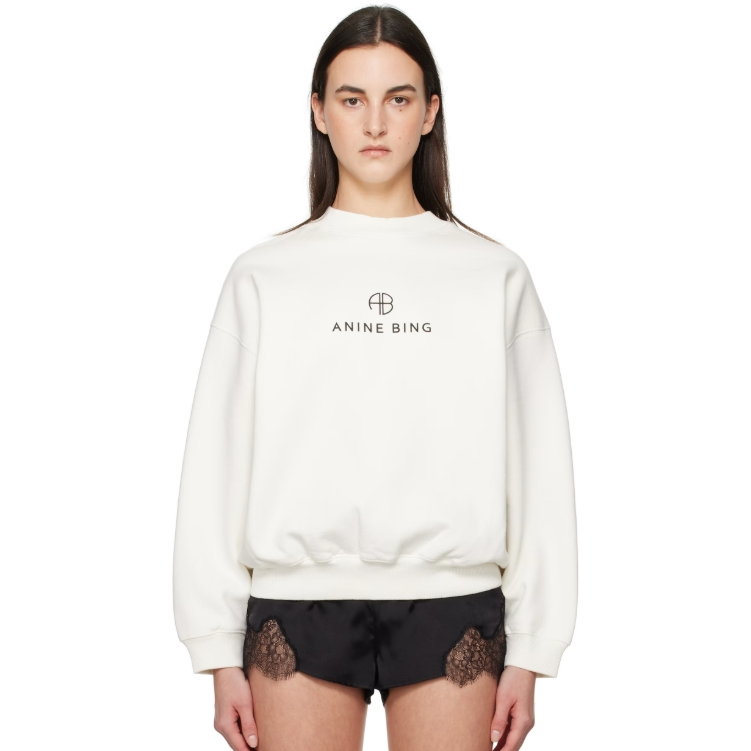 白鹿同款！anine bing  Jaci 字母卫衣