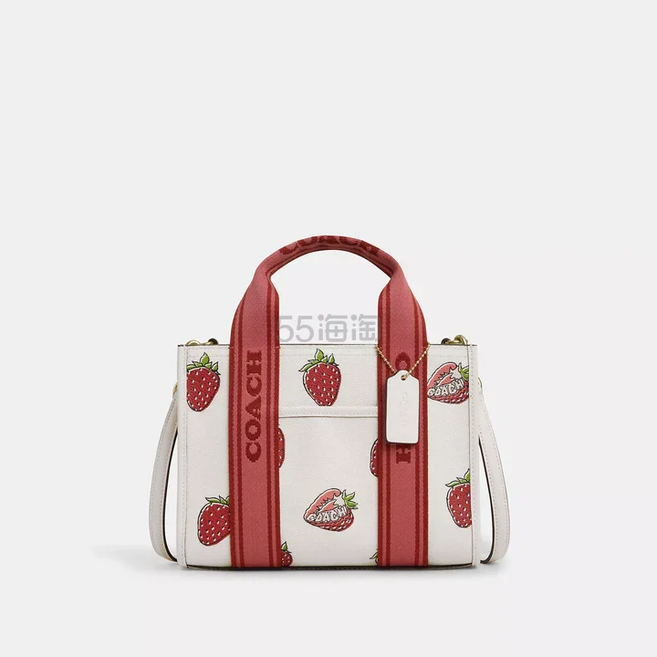 Coach 蔻驰 smith 24 草莓印花托特包